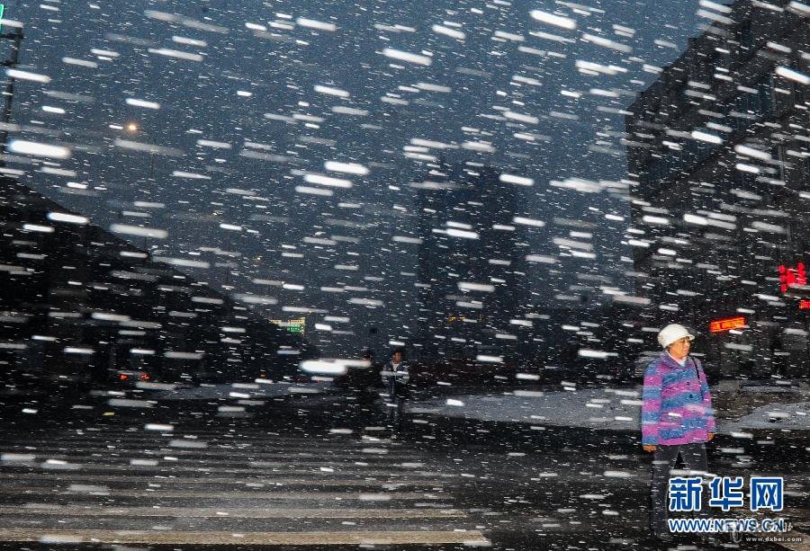 吉林降下“鹅毛”大雪