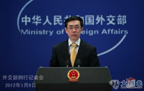 2012年1月9日，外交部发言人刘为民主持例行记者会，就美国国防部称中国崛起或影响其经济和安全等问题回答记者提问。