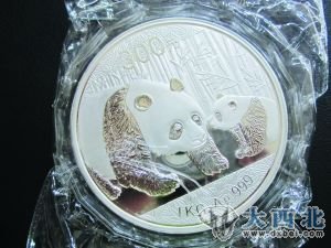假熊猫纪念银币2011版