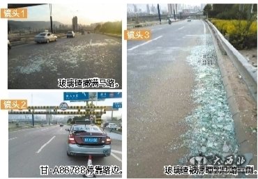 路遇遍地玻璃碴 好的哥张建民义务清扫一小时